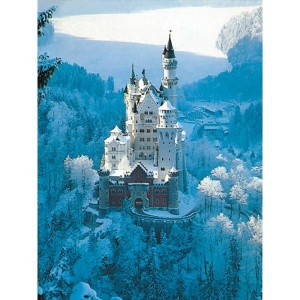 Ravensburger - Puzzle castelul Neuschwanstein iarna 1500 piese design nou - Img 2
