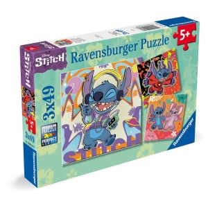 Ravensburger - Puzzle Disney Stitch in ritmul muzicii 3x49 piese - Img 2