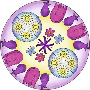 Ravensburger - Set De Creatie Mandala Flori Si Fluturi - Img 3