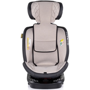 Scaun auto Chipolino Hypnotic I-Size 40-150 cm cu sistem Isofix si sezut rotativ tiramisu - Img 3