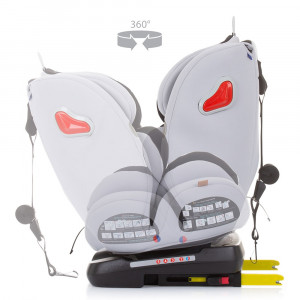 Scaun auto Chipolino Journey 0-36 kg glacier cu sistem Isofix si sezut rotativ - Img 6