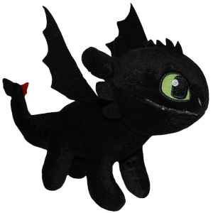 Set 2 jucarii din plus Toothless 25 cm si Meatlug 21 cm, How to train your dragon - Img 3