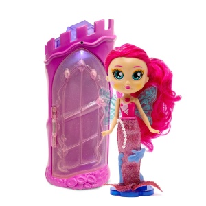 Set de joaca cu papusa sirena Bright Fairy Friends, castel si accesorii - Img 3