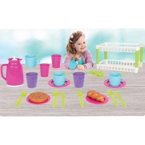 Set de servit ceaiul Pilsan Hamarat Two-Tier Tea pink - Img 3