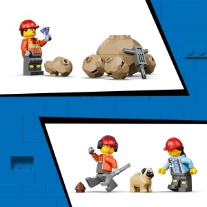 Set LEGO City - Camion basculant și încărcător frontal (60494) - Img 5
