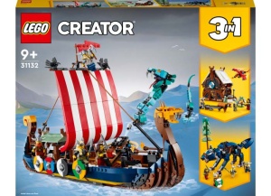 Set LEGO Creator - Corabia Vikingilor si Sarpele Midgard-ului (31132) - Img 2