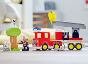 Set LEGO DUPLO - Camion de pompieri (10969) - Img 4