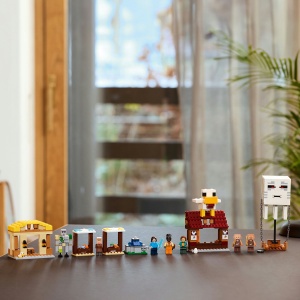 Set LEGO Minecraft - Atacul baloanelor Ghast asupra satului (21273) - Img 4