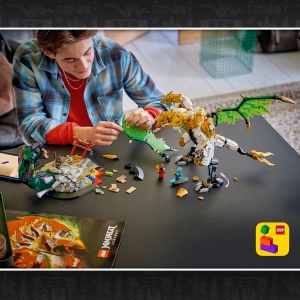 Set LEGO Ninjago - Impresionanta bătălie a dragonului (71872) - Img 5
