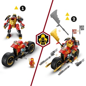 Set LEGO Ninjago - Motocicleta robot EVO a lui Kai (71783) - Img 7