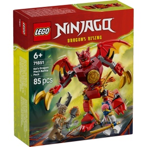 Set LEGO Ninjago - Pachet de luptă cu robotul dragon al lui Kai (71851) - Img 2