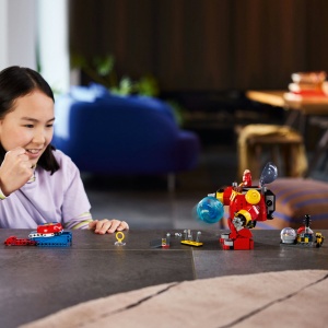 Set LEGO Sonic the Hedgehog - Sonic vs. Robotul Death Egg al Dr. Eggman (76993) - Img 5