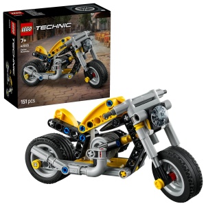 Set LEGO Technic - Motocicletă galbenă (42225)