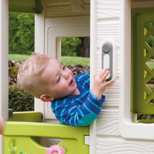 Sonerie electronica pentru casuta copii Smoby Doorbell gri - Img 4
