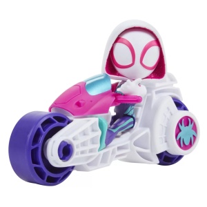 Spidey Prietenii Extraordinari Set Motocicleta Si Figurina Ghost Spider 10Cm - Img 4