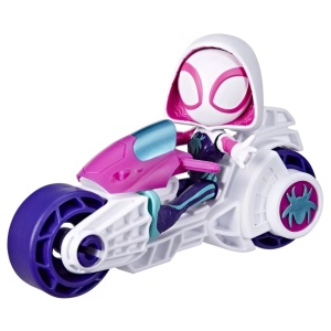 Spidey Prietenii Extraordinari Set Motocicleta Si Figurina Ghost Spider 10Cm - Img 6