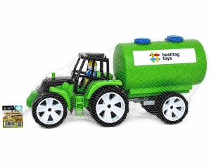 Tractor Cu Cisterna Negru Verde