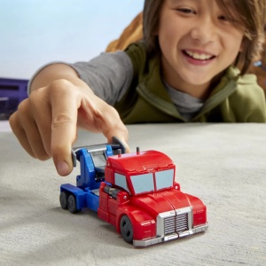 Transformers Earthspark Figurina Optimus Prime 1 Step Smash To Change - Img 2