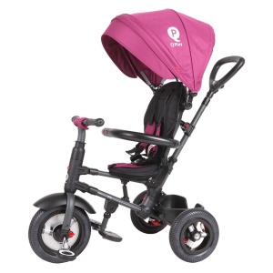Tricicleta cu roti de cauciuc Qplay Rito Rubber Violet - Img 7