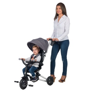 Tricicleta ultrapliabila Qplay Nova Rubber negru - Img 4