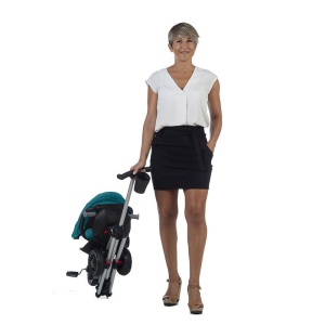 Tricicleta ultrapliabila Qplay Nova Rubber turcoaz - Img 7