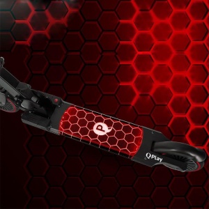 Trotineta LED Qplay Honeycomb Rosu - Img 2