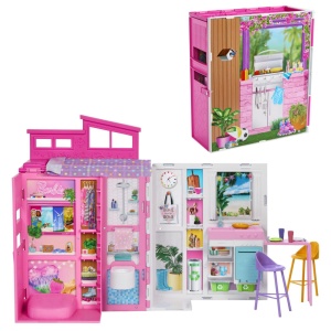 Barbie Casa De Papusi Barbie Cu 4 Zone Pliabila