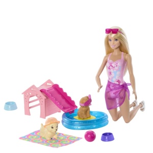 Barbie Color Change Petrecerea Catelusului La Piscina - Img 5