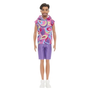 Barbie Papusa Baiat Fashionistas Brunet Cu Barba Si Tricou Cu Gluga - Img 2
