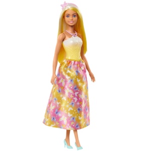Barbie Papusa Barbie Cu Parul Blond Si Galben - Img 2