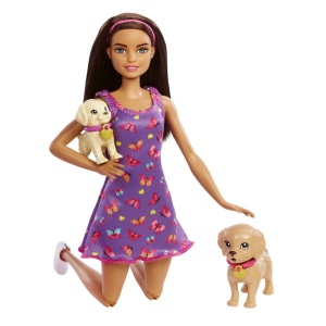 Barbie Set Papusa Barbie Pup Adoption - Img 3