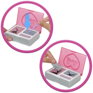 Barbie Set Party Unboxed Reveal Papusa Barbie Mov Cu 10 Accesorii Surpriza - Img 3