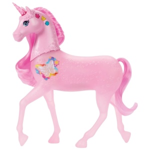 Barbie Unicorn Roz Cu Lumini Stralucitoare Si Sunete - Img 4