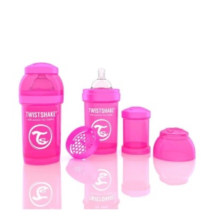 Biberon Twistshake Anti - Colici 180 ml Roz - Img 2