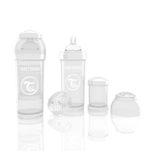 Biberon Twistshake Anti - Colici 260ml Alb - Img 2