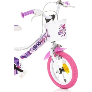 Bicicleta copii Dino Bikes 12" Fairy alb - Img 2