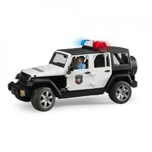 Bruder - Jeep Wrangler Unlimited Rubicon De Politie Cu Sirena Si Figurina - Img 5
