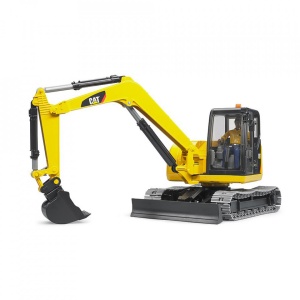 Bruder - Mini Excavator Cat Cu Muncitor - Img 4