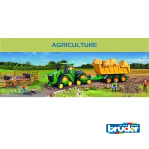 Bruder - Remorca Basculabila Fliegl Cu Trei Cai Si Partea De Sus Detasabila - Img 4