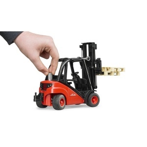Bruder - Stivuitor Linde H30D Cu 2 Paleti - Img 3