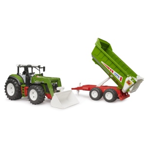 Bruder Tractor Roadmax cu incarcator frontal si remorca basculabila - Img 2