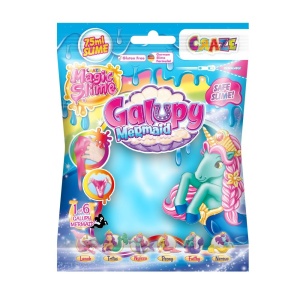 Craze - Slime magic diverse culori in punguta 75ml cu surpriza figurina sirena - Img 2