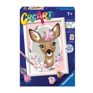 Creart - Pictura Caprioara Cu Flori