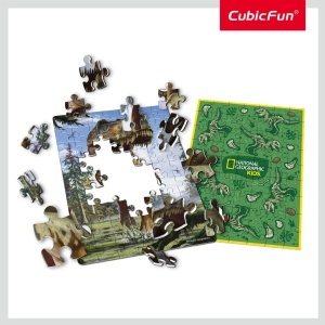 Cubic Fun - Puzzle In Cutie Tyrannosaurus Rex 63 Piese - Img 2
