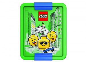Cutie pentru sandwich LEGO Iconic albastru-verde - Img 1