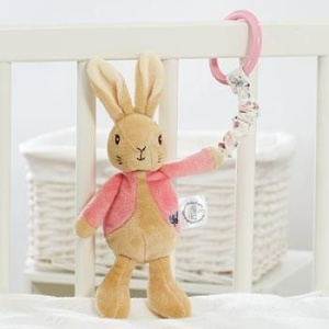 Flopsy Rabbit | Jucarie atasabila din plus cu vibratii, 22 cm - Img 2