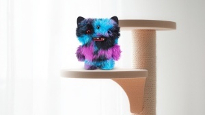Fuggler - Jucarie de plus, 23 cm - Ciudateii animale uratele, Reek-O - Black Cat - Img 3