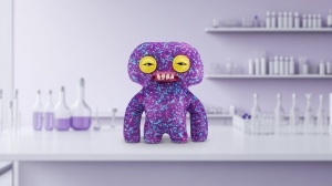 Fuggler - Jucarie de plus, 23 cm - Ciudateii din laborator, SQUIDGE - PURPLE - Img 2