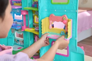 Gabbys Dollhouse Filmul Camere Pentru Casa De Papusi A Lui Gabby Baie Cu Figurine Si Accesorii - Img 3