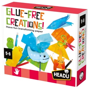 Headu - Set de creatii fara lipici cu 6 tipuri diferite de hartie 5-8 ani - Img 1